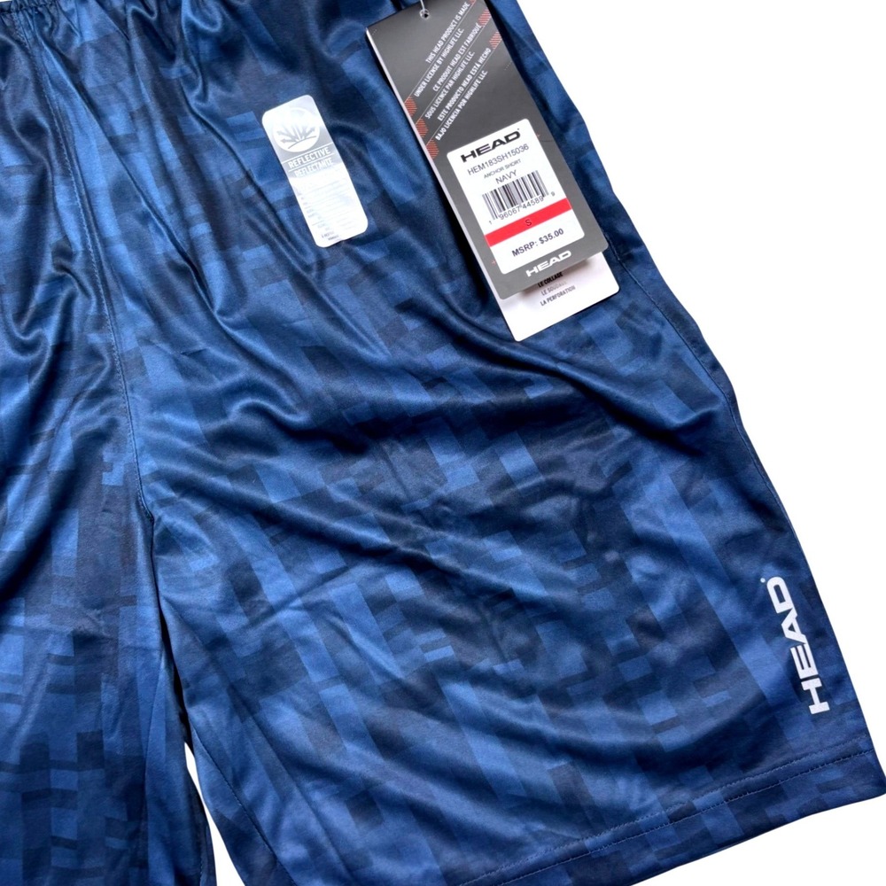 Head Anchor Shorts Men S Navy Blue Digital Camo Reflective Athletic Dazzle Shiny
